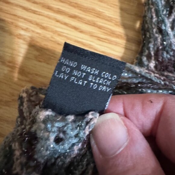 Steve Madden Scarf Pink, Black & Gray Infinity Scarf - Picture 4 of 4